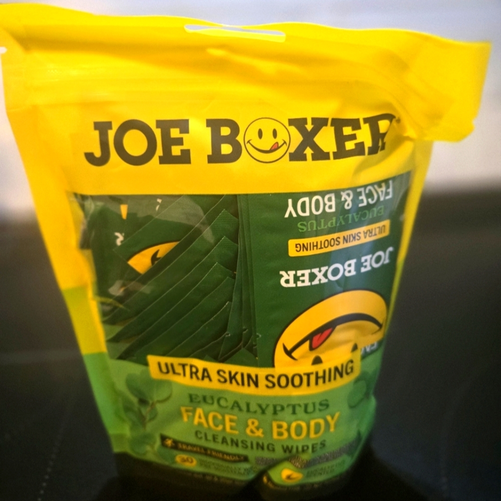 Joe Boxer Eucalyptus Cleansing Wipes NWOT